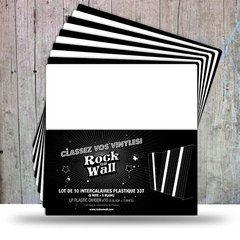 Роздільник для платівок 10 X Plastic Vinyl Divider Includes 5 X Black 5 X White