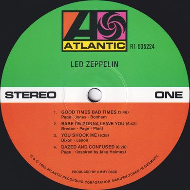 LP Led Zeppelin: Led Zeppelin I