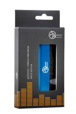 Carbon Fiber Brush Dlx Blue Alu - Space Edition - Etched Logo антистатична щіточка для чищення вінілу