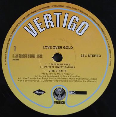 LP Dire Straits: Love Over Gold - Rsd 2022 Release