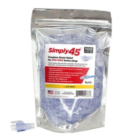 SIMPLY45-BOOT-CAT5E SNAGLESS BOOT/STRAIN Relief FOR SIMPLY45-CAT5E PLUGS (100 PCS)