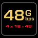 Кабель HDMI ThunderBird 48G 1,0m