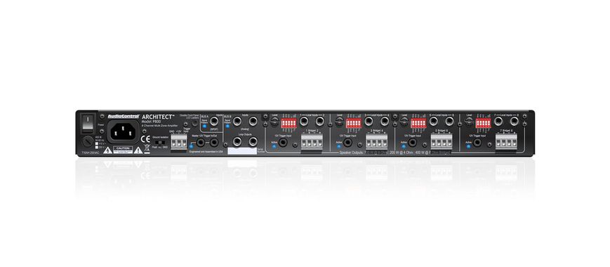 Підсилювач AudioControl P800 8-каналів багатозонний високої потужності, Black