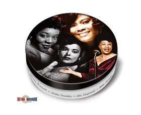 Підставка Jazz Divas - 8 Pieces Coaster Set With Real Vinyl Coasters